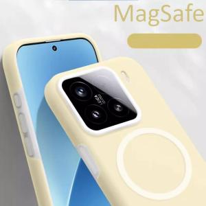 Luxury Jelly Liquid Silicone For Magsafe Magnetic Phone Case For XiaoMi Mi 15 14 13 Ultra Pro Frosted Non-Slip Shockproof Cover