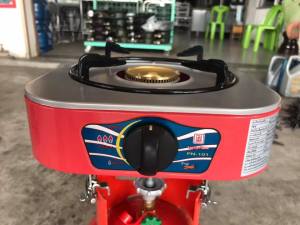 Lucky flameเตาปิคนิค รุ่นPN-101Pสำหรับถังแก๊ส4กก พร้อมโครงยึดและหัวปรับ (สินค้าไม่รวมถังแก๊ส)