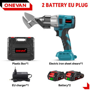 ONEVAN 2000W Iron Scissors 880NM Cordless Electric Iron Scissors 0-3MM Metal Cutting Tools Iron Shear Sheet Shears Carbon Steel Cutter,For Makita 18V Battery Pin