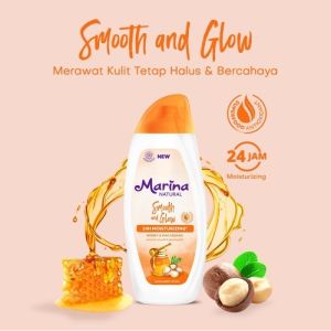 Marina Natural Hand and Body Lotion 75+19ml - Pelembab Botol Kecil