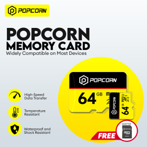 Popcorn Smart Baby Camera with App - Night Vision Motion Detection & Cloud Storage CCTV with Memory Storage