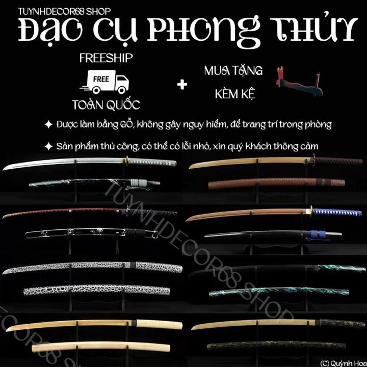 Đạo cụ Phong Thủy bằng Gỗ dài 104cm được làm thủ công cực kỳ chi tiết ...