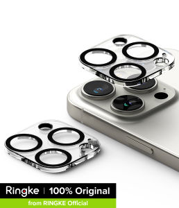 Ringke กระจกตัวปกป้องกล้องถ่ายรูป [2แพ็ค] สำหรับ [iPhone 16 Pro Max / iPhone 16 Pro] ชัดเจนแบบ HD ใสแบบแข็งกระจกเทมเปอร์กาวเต็มแผ่นป้องกันเลนส์กล้องถ่ายรูป