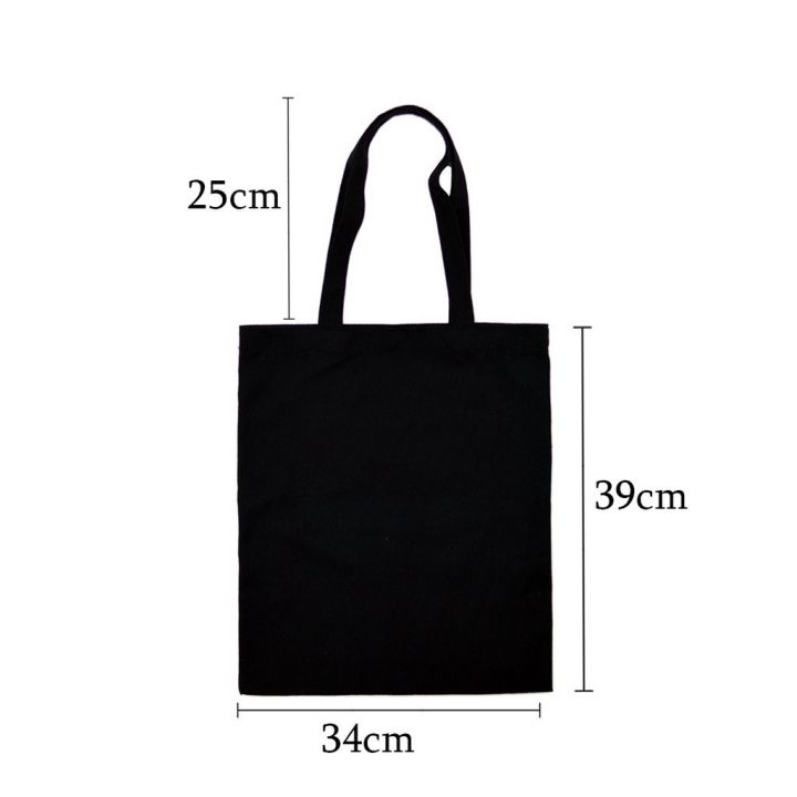 Cute%20Stitch%20Printed%20Canvas%20Tote%20Bag%20Casual%20Black%20Shoulder%20Shopping%20Handbag%20-%20Image%202