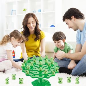 Mainan Anak Matematika Menyeimbangkan Kodok Family Game Tree Frog Balance 3 4 5 tahun balance tree