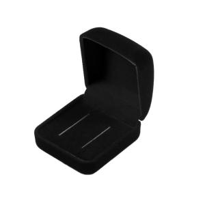 Portable Velvet Ring Box Small Pendant Organizer Display Gift Box for Proposal Engagement Wedding Ceremony