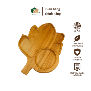 Đĩa gỗ hình lá Atiso – thiết kế độc đáo tôn nét đẹp bàn ăn và không gian sống hiện đại