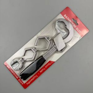 Adjustable Wrench Multifunctional Sink Wrench Bathroom Water Pipe Live Wrench Aluminum Alloy