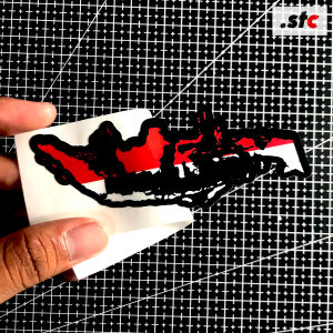 (isi 05) Sticker Peta Indonesia cutting Potong Mesin Murah Stiker Peta Indonesia Setiker Map Indonesia