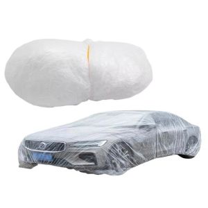 PLNBFG Transparent Disposable Car Cover Waterproof Dustproof Exterior Car Cover Universal Scratch-Proof Car Covers Outdoor