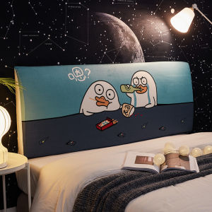 Nordic Stretch Bedhead Cover All-inclusive Headboard Dustproof Decorative Protector Cover (only Cover Not Headboard)