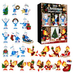 [COD] 2026  Christmas Advent Calendar Blind   Ice Snow Fire Demon King   Classic AnimationAcrylic Pendant Gift