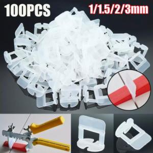 [*คุณภาพสูง*]ตัวปรับระดับกระเบ อุปกรณ์ปรับระดับกระเบื้อง ตัวปรับระดับกระเบื้อง ตัวช่วยปูกระเบื้อง 1/1.5/2.0/2.5/3.0มม 100ชิ้น/ชุด ชิ้น ปูกระเบ เครื่องปรับระดับกระเบื้อง - Lazada