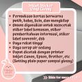 (ISI 10) Sticker Inkjet Vinyl 120 gsm A4 A5 A6. 