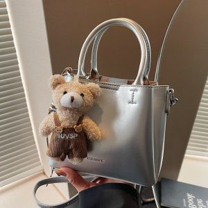 Waxy Leather Bucket Bag - Vintage Shoulder & Crossbody Purse