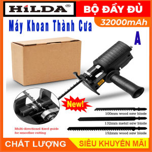 Bộ Chuyển Đổi Máy Khoan Thành Máy Cưa Điện Cầm Tay Kèm 3 Lưỡi Cưa Gỗ Kim Loại Nhựa ( Lắp Được Khoan Pin Và Khoan Điện) Lam Xích Cầm Tay.