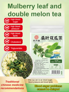 Mulberry Leaf Bitter Melon Herbal Tea Natural Winter Melon Flower Tea with Aged Frost-Harvested Leaves Detox Herbal Infusion 20bagsx3g
