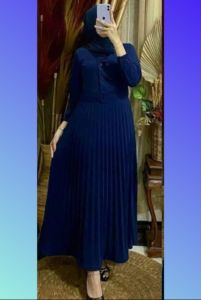 COD / GAMIS PLISKET 2025 TERBARU MODERN   /  BUSANA MUSLIM  WANITA KANCING SABUK HIDUP