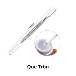 Khay trộn kem nền trộn màu khay pha kem nền Thép không gỉ cao cấp Kèm que trộn nền- Dinh Dinh
