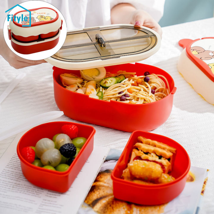 Fityle Layer Portable Lunch Box Meal Fruit Snack Packing ,Easy