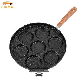 [UEB Mall] 7 Holes Non Stick Egg Cooker Pan Easy To Clean Non Stick Fried Eggs Cooking Pan for Gas Stove and Electric Ceramic Stove