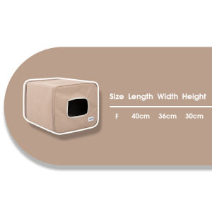 HIDREAM Cat House Double Exit Design Reversible Bed Foldable For Indoor Pets