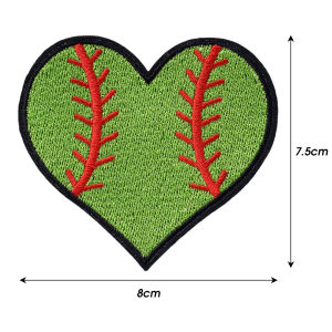 5Pcs Football Shape Embroidered Patches on Clothes Sports Embroidery Patch Iron on Patches for Clothing Stickers Sew Badges