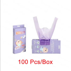 200Pcs Baby Nappy Bags Disposable Diaper Garbage Rubbish Plastic Beg Odour Neutralising Bag
