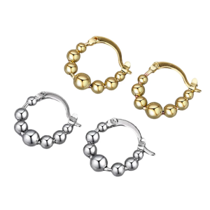 Multifuntional Earrings with Movable Beads Professional Ear Perfect for Office Meetings and Evening Parties