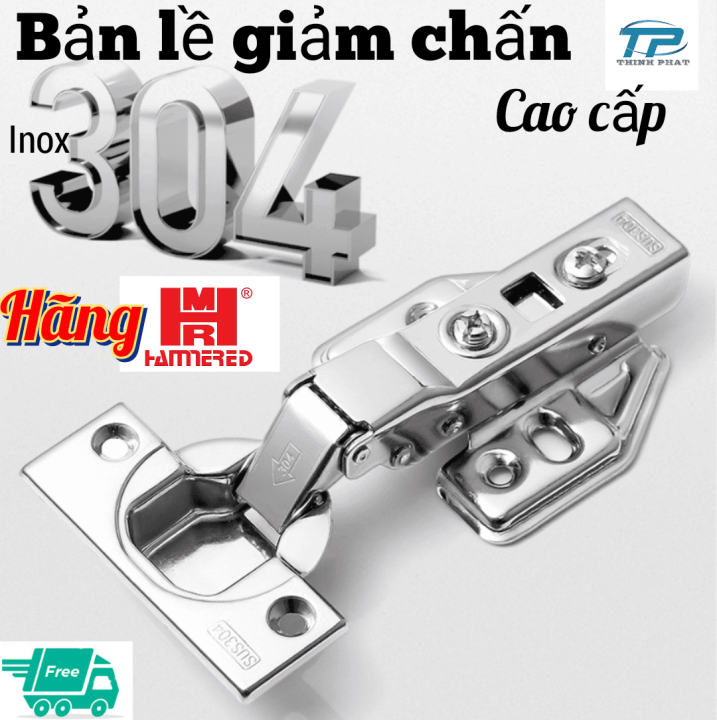 Bản lề tủ giảm chấn inox 304 cao cấp [ bản lề hơi ] ,chống rỉ sét ...