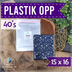 Plastik Opp 15 x 16 cm Tebal 40s micron isi 100 lembar
