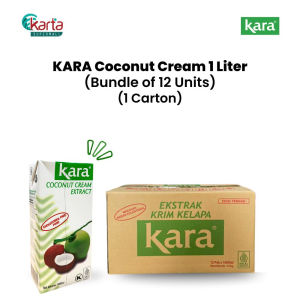 KARA Coconut Cream Santan 1Liter x 12 Units Bundle
