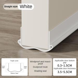 Door bottom sealing gap insert sound insulation weatherproof self-adhesive door seam PVC door bottom sealing strip