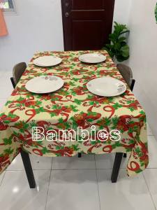 CHRISTMAS TABLE CLOTH/GEENA FABRIC
