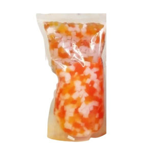QCF Rainbow Jelly Rasa Leci 1 Kg Halal Jely Pelangi Campuran Es Buah Nata De Coco Jeli Kiloan Murah
