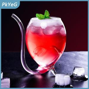PkYeG Rượu Whisky thủy tinh chịu nhiệt mút nước trái cây sữa uống ống rơm Cốc Sáng Tạo ly rượu thủy tinh chất lượng cao cốc thủy tinh