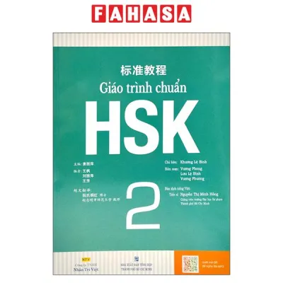 Sách Fahasa - Giáo Trình Chuẩn HSK 2 - Bài Học (Quét Mã QR Để Nghe File MP3)