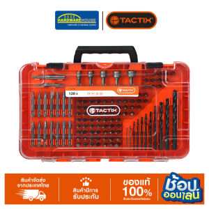 TACTIX ชุดดอกสว่านดอกไขควง 120ชิ้น 418746 (IF-1)