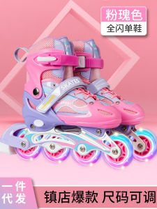 ＜107＞  Bán Hàng Trực Tiếp Tại Nhà Máy   Giày Trượt Trẻ Em Mẫu Mới   Giày Trượt Patin Bé Trai Bé Gái   Giày Trượt Patin Có Thể Điều Chỉnh Lấp Lánh Đầy