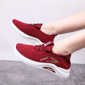 New Korean womens rubber shoes casual sports shoes breathable comfortable fashion work shoes