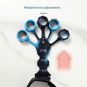 SERENEGLOW Adjustable Finger Strength Trainer for Hand Grip Wrist & Arm Muscle Exercise with Multiple Resistance Levels