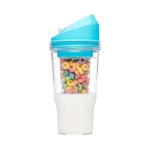 Leakproof Yogurt Oatmeal Container Salad Cup Travel Breakfast Container Portable Cereal and Milk Cup Dishwasher Safe