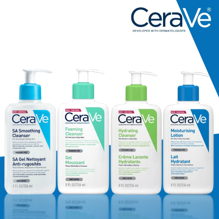 CeraVe Facial Cleanser SA Smoothing Moisturising Lotion Hydrating