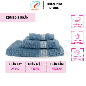 [COMBO 3] Khăn Tắm + Khăn Mặt + Khăn tay Cotton Cao Cấp Thiện Phú Khăn Bông Sợi Tự Nhiên Khăn Tắm Cotton Thấm Nước Tốt Khăn Cotton Thấm Hút Nước Khăn Tắm Siêu Thấm Hút Khăn Cotton Đa Năng