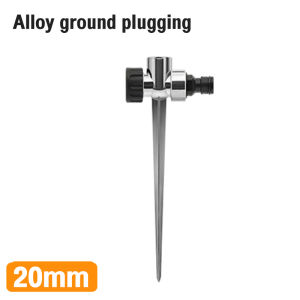 4-point plastic adjustable swing arm sprinkler with 360-degree angle adjustment for automatic watering.