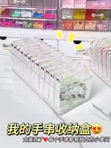 Crystal Bracelet Desktop Organizer - Dustproof Jewelry Accessory Display Stand Crystal Collectible Wristband Storage Holder Rak Perhiasan Kristal