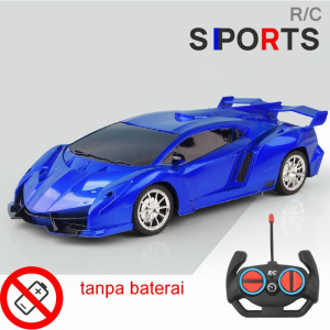 Leiao【🚀Indonesia+Ready✔️】Rc Drift Car High Speed Racing Cars 1/18 Remote Control Battery Powered Remote Control Ferrari/Macaron Remote Control LAB Bugatti Racing CarVehicle Childrens Toy Birthday Gifts for Boys Girls Kid Baterai USB