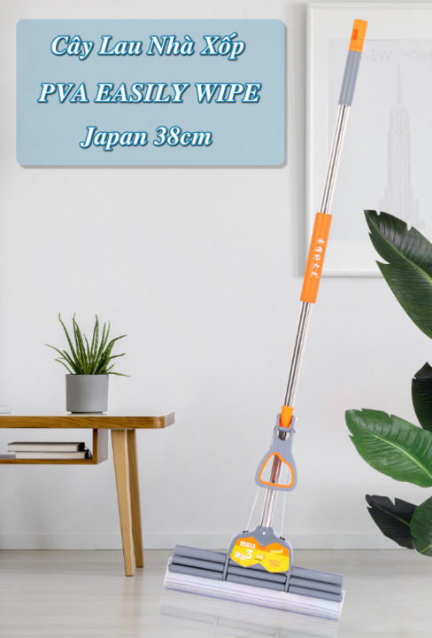[HCM] - Cây Lau Nhà Xốp PVA EASILY WIPE Japan 38cm - BestMartVN | Lazada.vn