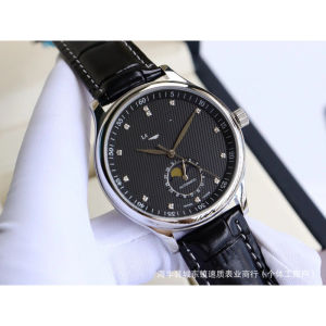 Langjia Master Series Mens Watch featuring a moon phase display automatic movement and a stainless steel strap – wholesale available 9/4