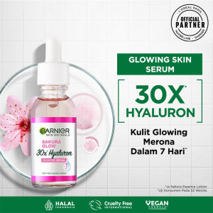 GARNIER Sakura Booster Serum 30ml / Serum Glowing Putih Merona